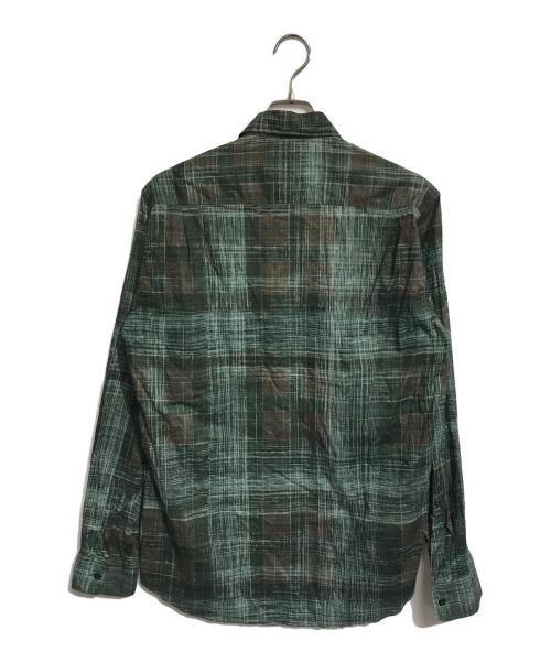 DRIES VAN NOTEN（ドリスヴァンノッテン）DRIES VAN NOTEN (ドリスヴァンノッテン) 総柄シャツ グリーン サイズ:46の古着・服飾アイテム