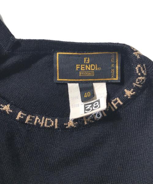FENDI（フェンディ）FENDI (フェンディ) ロゴニット ブラック サイズ:40の古着・服飾アイテム