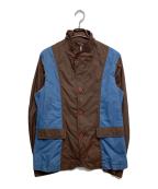 COMME des GARCONS SHIRTコムデギャルソンシャツ）の古着「クレイジーパターン3Bナイロンジャケット」｜ブラウン