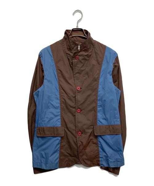 COMME des GARCONS SHIRT（コムデギャルソンシャツ）COMME des GARCONS SHIRT (コムデギャルソンシャツ) クレイジーパターン3Bナイロンジャケット ブラウン サイズ:Lの古着・服飾アイテム