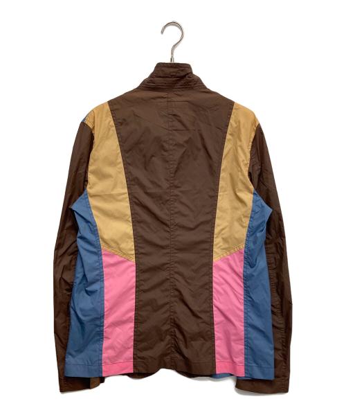 COMME des GARCONS SHIRT（コムデギャルソンシャツ）COMME des GARCONS SHIRT (コムデギャルソンシャツ) クレイジーパターン3Bナイロンジャケット ブラウン サイズ:Lの古着・服飾アイテム