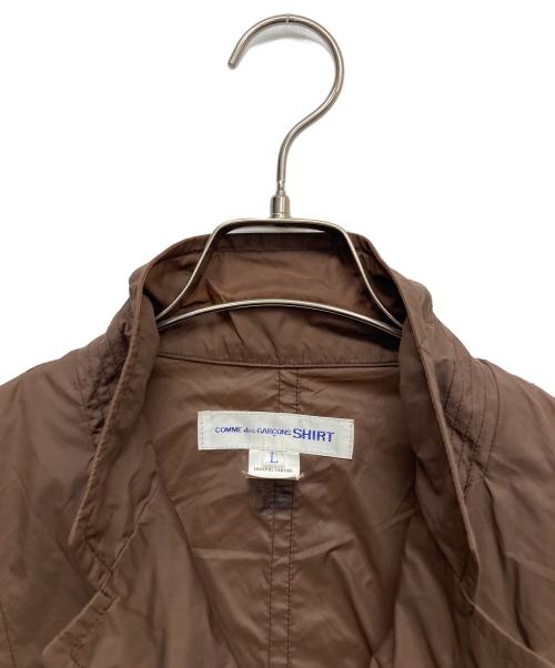COMME des GARCONS SHIRT（コムデギャルソンシャツ）COMME des GARCONS SHIRT (コムデギャルソンシャツ) クレイジーパターン3Bナイロンジャケット ブラウン サイズ:Lの古着・服飾アイテム