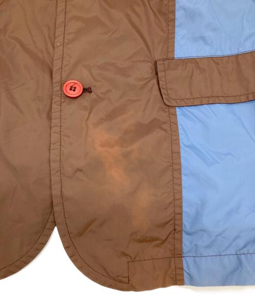 COMME des GARCONS SHIRT（コムデギャルソンシャツ）COMME des GARCONS SHIRT (コムデギャルソンシャツ) クレイジーパターン3Bナイロンジャケット ブラウン サイズ:Lの古着・服飾アイテム