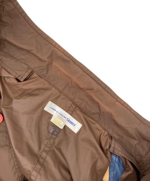 COMME des GARCONS SHIRT（コムデギャルソンシャツ）COMME des GARCONS SHIRT (コムデギャルソンシャツ) クレイジーパターン3Bナイロンジャケット ブラウン サイズ:Lの古着・服飾アイテム