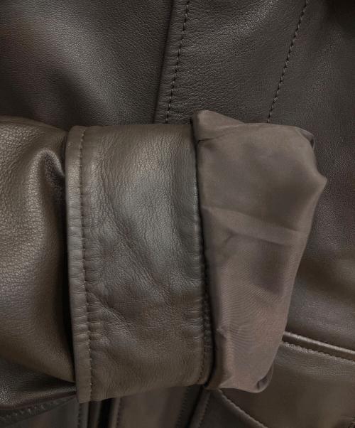 ZARA（ザラ）ZARA (ザラ) Disney (ディズニー) Harry lambert (ハリー・ランバート) レザージャケット ブラウン サイズ:SIZE Lの古着・服飾アイテム