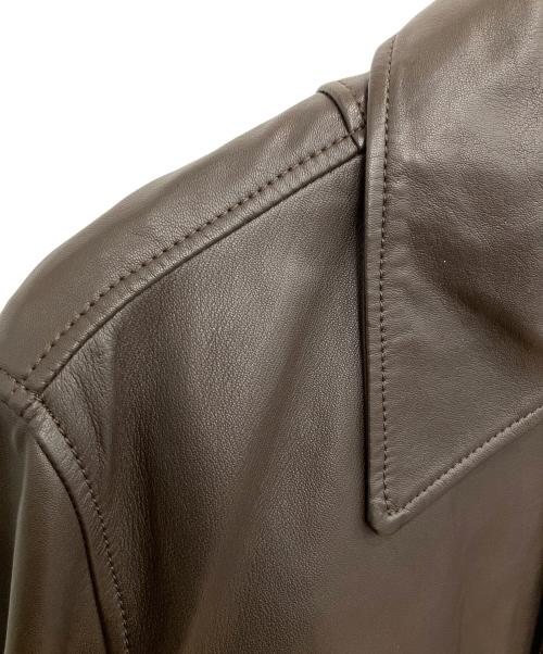 ZARA（ザラ）ZARA (ザラ) Disney (ディズニー) Harry lambert (ハリー・ランバート) レザージャケット ブラウン サイズ:SIZE Lの古着・服飾アイテム