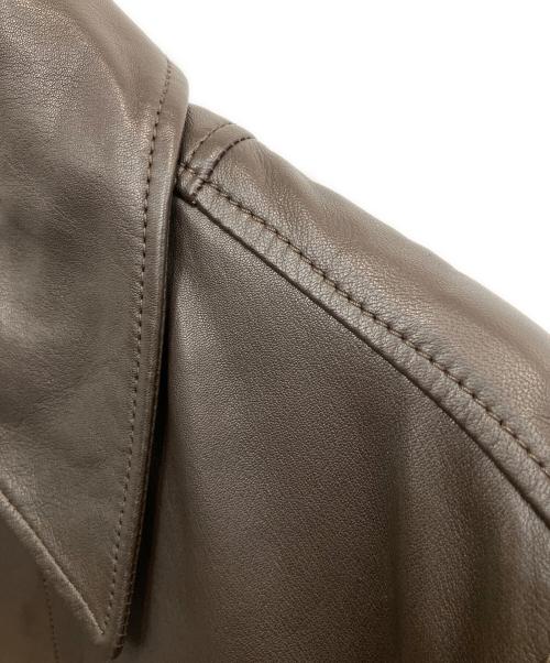 ZARA（ザラ）ZARA (ザラ) Disney (ディズニー) Harry lambert (ハリー・ランバート) レザージャケット ブラウン サイズ:SIZE Lの古着・服飾アイテム