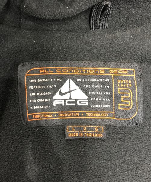 NIKE ACG（ナイキエーシージー）NIKE ACG (ナイキエーシージー) OUTER LAYER 3 ナイロンアノラック ブラック サイズ:Lの古着・服飾アイテム