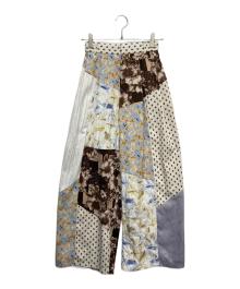 Ameri（アメリ）の古着「MEDI VARIOUS PATTERN TUCK PANTS」｜ベージュ