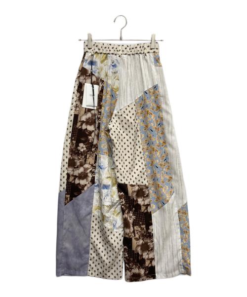 Ameri（アメリ）AMERI (アメリ) MEDI VARIOUS PATTERN TUCK PANTS ベージュ サイズ:S 未使用品の古着・服飾アイテム