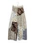 AMERI（アメリ）の古着「MEDI VARIOUS PATTERN TUCK PANTS」｜ベージュ