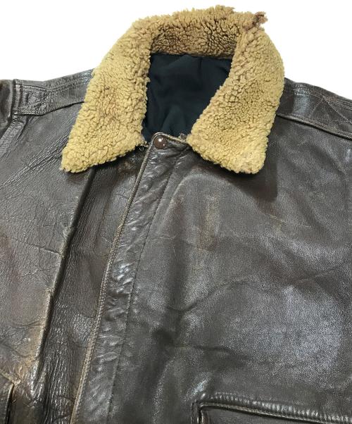 VINTAGE（ヴィンテージ）VINTAGE (ヴィンテージ) G-1 フライトジャケット ブラウン サイズ:表記なしの古着・服飾アイテム