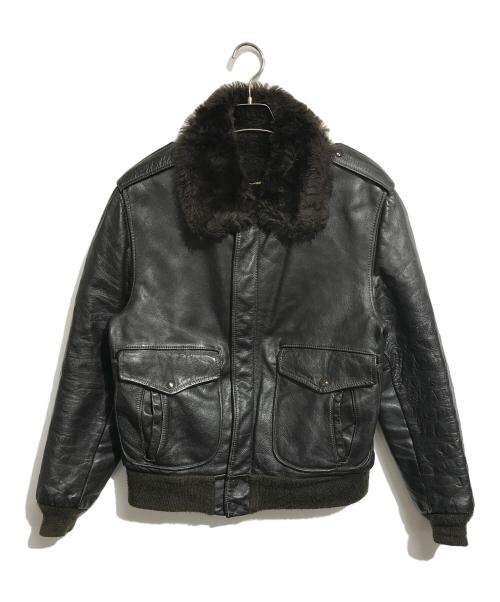 VINTAGE（ヴィンテージ）VINTAGE (ヴィンテージ) G-1タイプ レザージャケット ブラウン サイズ:表記なしの古着・服飾アイテム