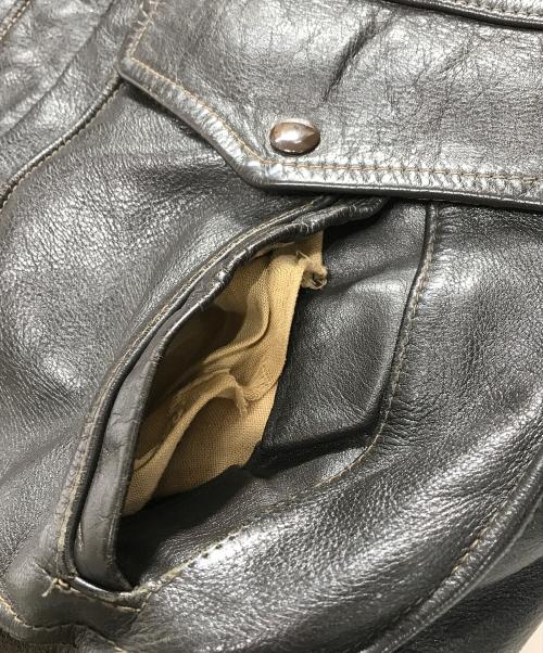 VINTAGE（ヴィンテージ）VINTAGE (ヴィンテージ) G-1タイプ レザージャケット ブラウン サイズ:表記なしの古着・服飾アイテム
