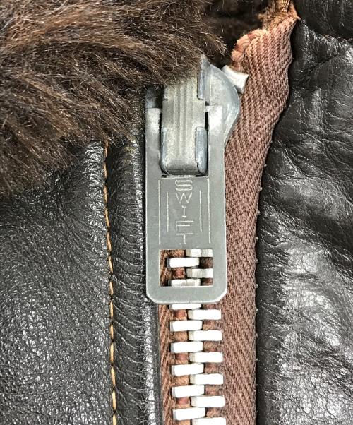 VINTAGE（ヴィンテージ）VINTAGE (ヴィンテージ) G-1タイプ レザージャケット ブラウン サイズ:表記なしの古着・服飾アイテム
