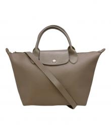 LONGCHAMP（ロンシャン）の古着「LE PLIAGE CITY 2WAYバッグ」｜ベージュ