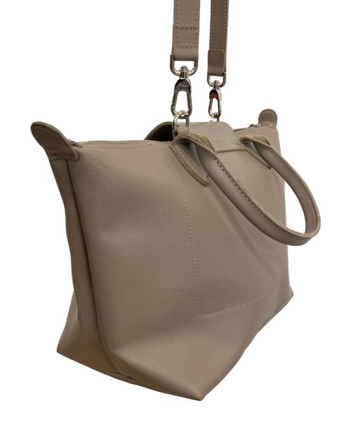 LONGCHAMP（ロンシャン）LONGCHAMP (ロンシャン) LE PLIAGE CITY 2WAYバッグ ベージュの古着・服飾アイテム