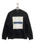 DIESEL BLACK GOLD（ディーゼル ブラック ゴールド）の古着「スクエアスプレープリントスウェット」｜ブラック