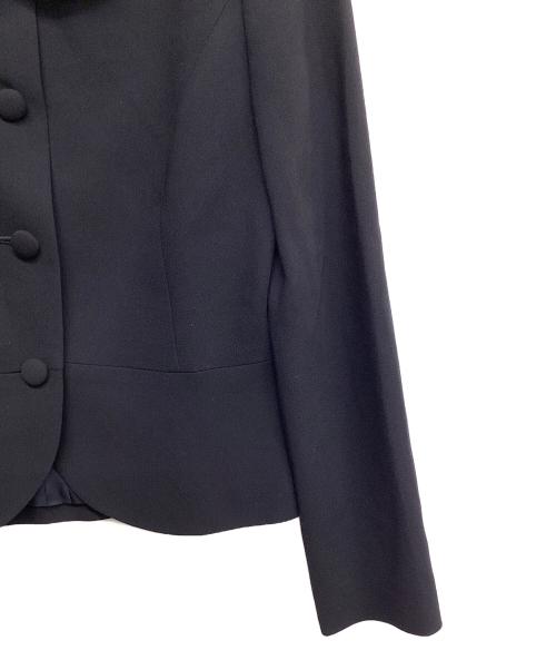 NOUV CONFINI（ヌーヴコンフィニ）nouv confini (ヌーヴコンフィニ) ペプラムジャケット ネイビー サイズ:9の古着・服飾アイテム