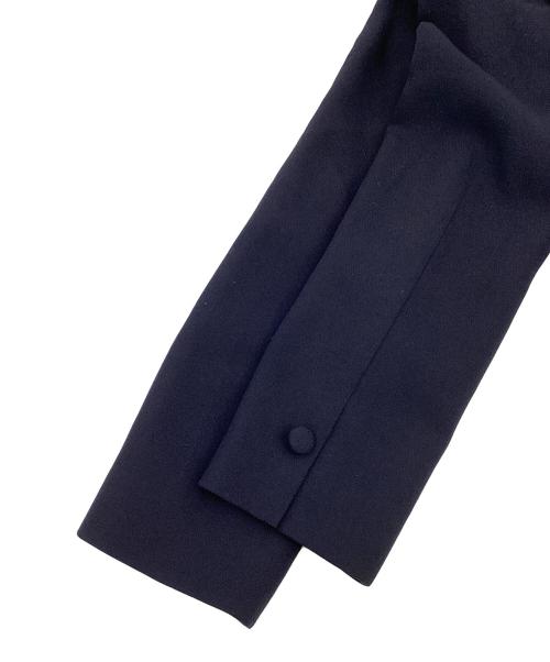 NOUV CONFINI（ヌーヴコンフィニ）nouv confini (ヌーヴコンフィニ) ペプラムジャケット ネイビー サイズ:9の古着・服飾アイテム