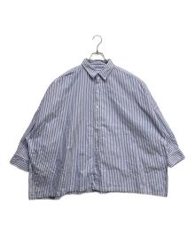 Plage（プラージュ）の古着「Light OX Poncho シャツ」｜ブルー