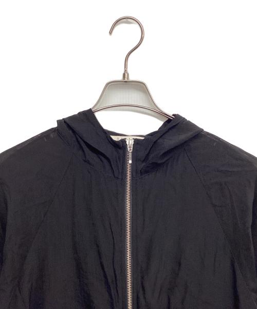 stola.（ストラ）stola. (ストラ) シアーフードパーカー ブラック サイズ:38の古着・服飾アイテム