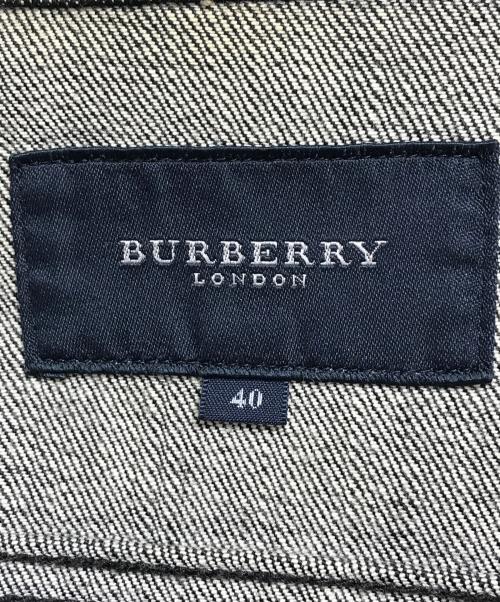 BURBERRY LONDON（バーバリーロンドン）BURBERRY LONDON (バーバリーロンドン) デニムジャケット ブラック サイズ:40の古着・服飾アイテム