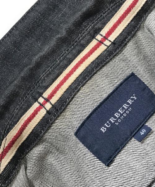 BURBERRY LONDON（バーバリーロンドン）BURBERRY LONDON (バーバリーロンドン) デニムジャケット ブラック サイズ:40の古着・服飾アイテム