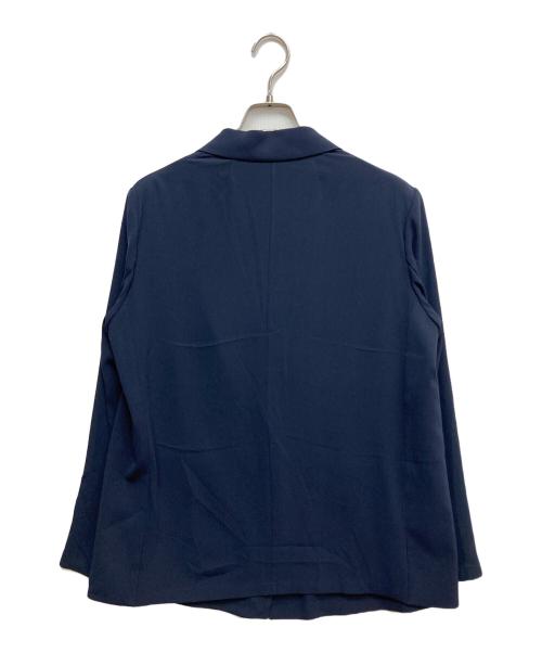 theory luxe（セオリーリュクス）theory luxe (セオリーリュクス) バックサテンリラックスジャケット ネイビー サイズ:38の古着・服飾アイテム