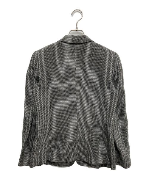 MaxMara（マックスマーラ）MaxMara (マックスマーラ) ツイードテーラードジャケット グレー サイズ:40の古着・服飾アイテム