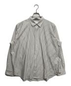 KANEMASA PHIL.カネマサフィル）の古着「46G Stripe Atmosphere Shirt」｜ホワイト