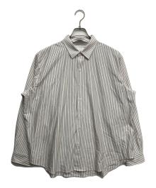 KANEMASA PHIL.（カネマサフィル）の古着「46G Stripe Atmosphere Shirt」｜ホワイト