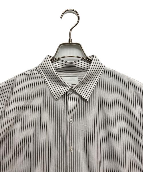 KANEMASA PHIL.（カネマサフィル）KANEMASA PHIL. (カネマサフィル) 46G Stripe Atmosphere Shirt ホワイト サイズ:Sの古着・服飾アイテム
