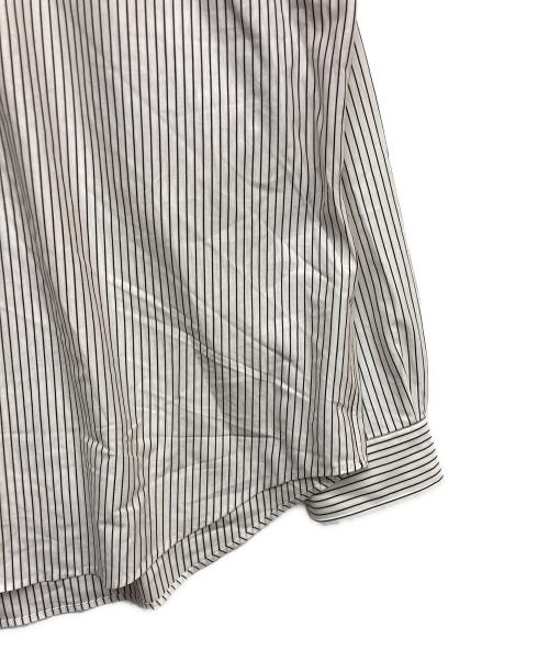 KANEMASA PHIL.（カネマサフィル）KANEMASA PHIL. (カネマサフィル) 46G Stripe Atmosphere Shirt ホワイト サイズ:Sの古着・服飾アイテム