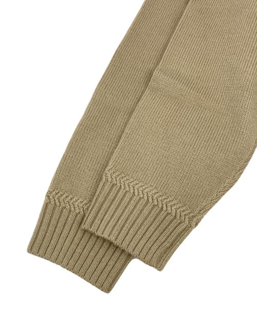 MUVEIL（ミュベール）MUVEIL (ミュベール) ドッキングシャツニットプルオーバー ブラウン サイズ:38の古着・服飾アイテム