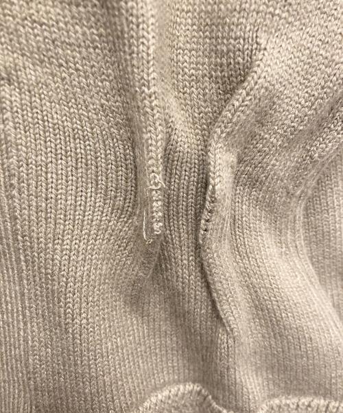 MUVEIL（ミュベール）MUVEIL (ミュベール) ドッキングシャツニットプルオーバー ブラウン サイズ:38の古着・服飾アイテム