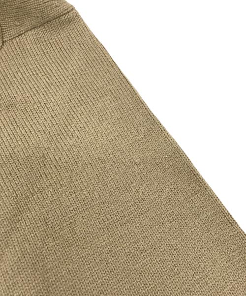 MUVEIL（ミュベール）MUVEIL (ミュベール) ドッキングシャツニットプルオーバー ブラウン サイズ:38の古着・服飾アイテム