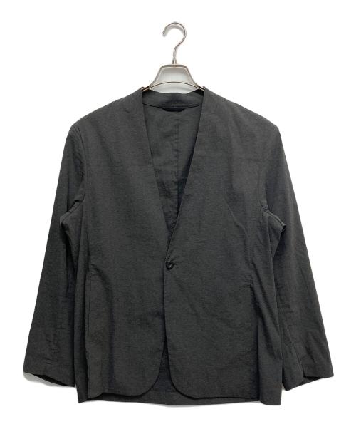 PLST（プラステ）PLST (プラステ) モーションエアーノーカラージャケット グレー サイズ:Lの古着・服飾アイテム