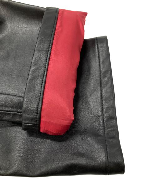 TROVE（トローヴ）TROVE (トローヴ) LEATHER RIDERS JACKET TYPE-HANTEN/半纏型ライダースジャケット ブラック サイズ:2の古着・服飾アイテム