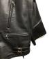 中古・古着 TROVE (トローヴ) LEATHER RIDERS JACKET TYPE-HANTEN/半纏型ライダースジャケット ブラック サイズ:2：50000円