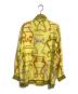GUCCI (グッチ) チェーン柄 シルクシャツ イエロー サイズ:38：40000円