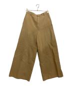 RETROVEリトローヴ）の古着「DOUBLE CLOTH PANTS」｜ベージュ