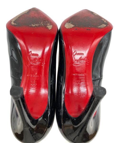 Christian Louboutin（クリスチャン・ルブタン）Christian Louboutin (クリスチャン・ルブタン) エナメルパンプス ブラック サイズ:SIZE　35の古着・服飾アイテム