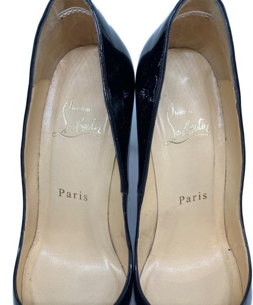 Christian Louboutin（クリスチャン・ルブタン）Christian Louboutin (クリスチャン・ルブタン) エナメルパンプス ブラック サイズ:SIZE　35の古着・服飾アイテム