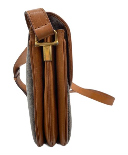 CELINE（セリーヌ）CELINE (セリーヌ) マカダムショルダーバッグ ブラウンの古着・服飾アイテム