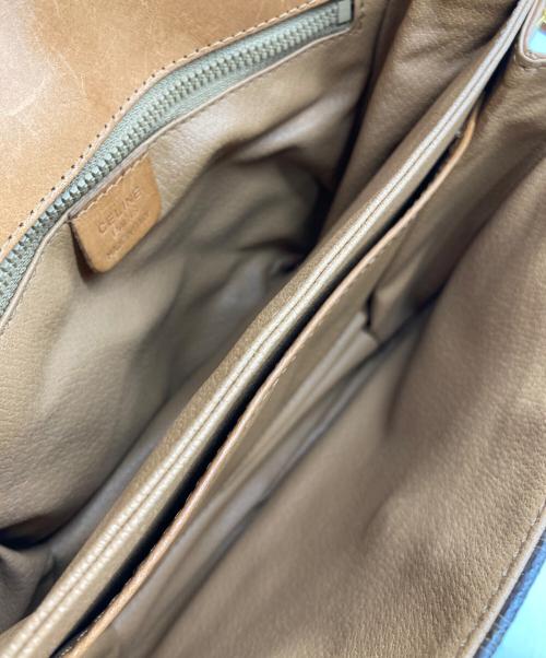 CELINE（セリーヌ）CELINE (セリーヌ) マカダムショルダーバッグ ブラウンの古着・服飾アイテム