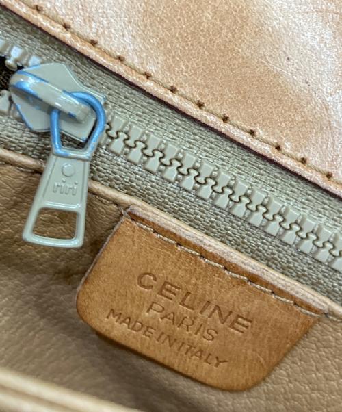 CELINE（セリーヌ）CELINE (セリーヌ) マカダムショルダーバッグ ブラウンの古着・服飾アイテム