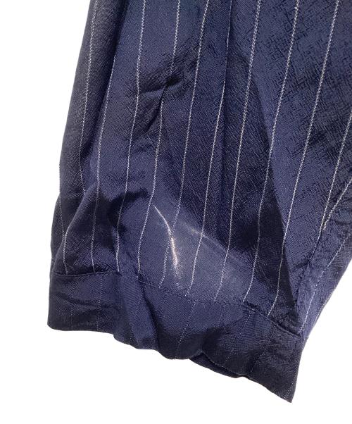 Noble（ノーブル）Noble (ノーブル) シアーキュプラストライプVカラージャケット ネイビー サイズ:Free 未使用品の古着・服飾アイテム