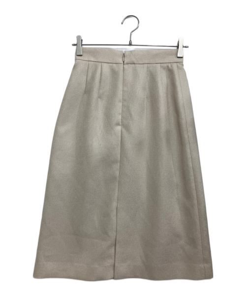 ANAYI（アナイ）ANAYI (アナイ) バスケットサイドタックスカート ベージュ サイズ:SIZE 34の古着・服飾アイテム