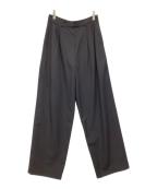 CLANEクラネ）の古着「BASIC TUCK PANTS」｜ブラック